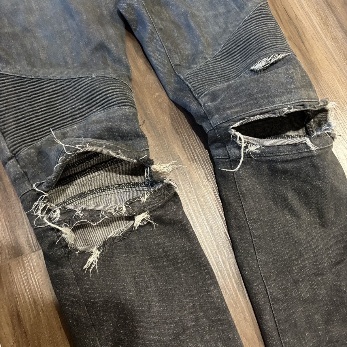 Balmain Balmain ripped biker denim Size US 30 / EU 46 - 4 Thumbnail
