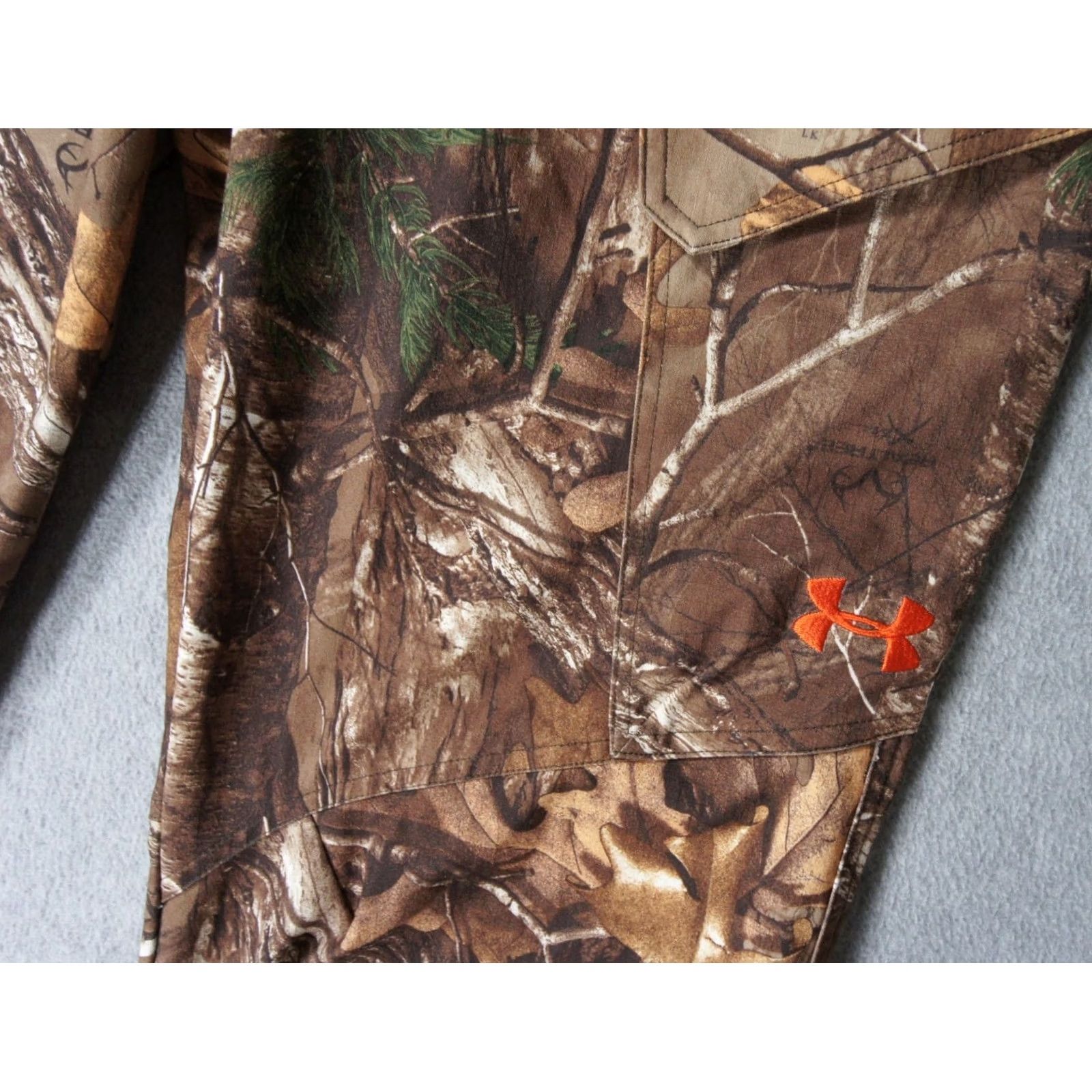 Under Armour Under Armour Pants Mens 34x32 Brown Camouflage Real Tree Cargo Hunting Outdoors NEW Size US 34 / EU 50 - 3 Thumbnail
