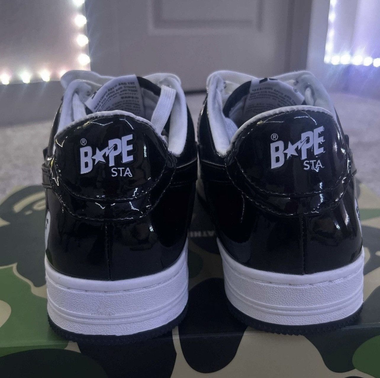Bape Bapesta 'Black' Size US 9 / EU 42 - 4 Thumbnail