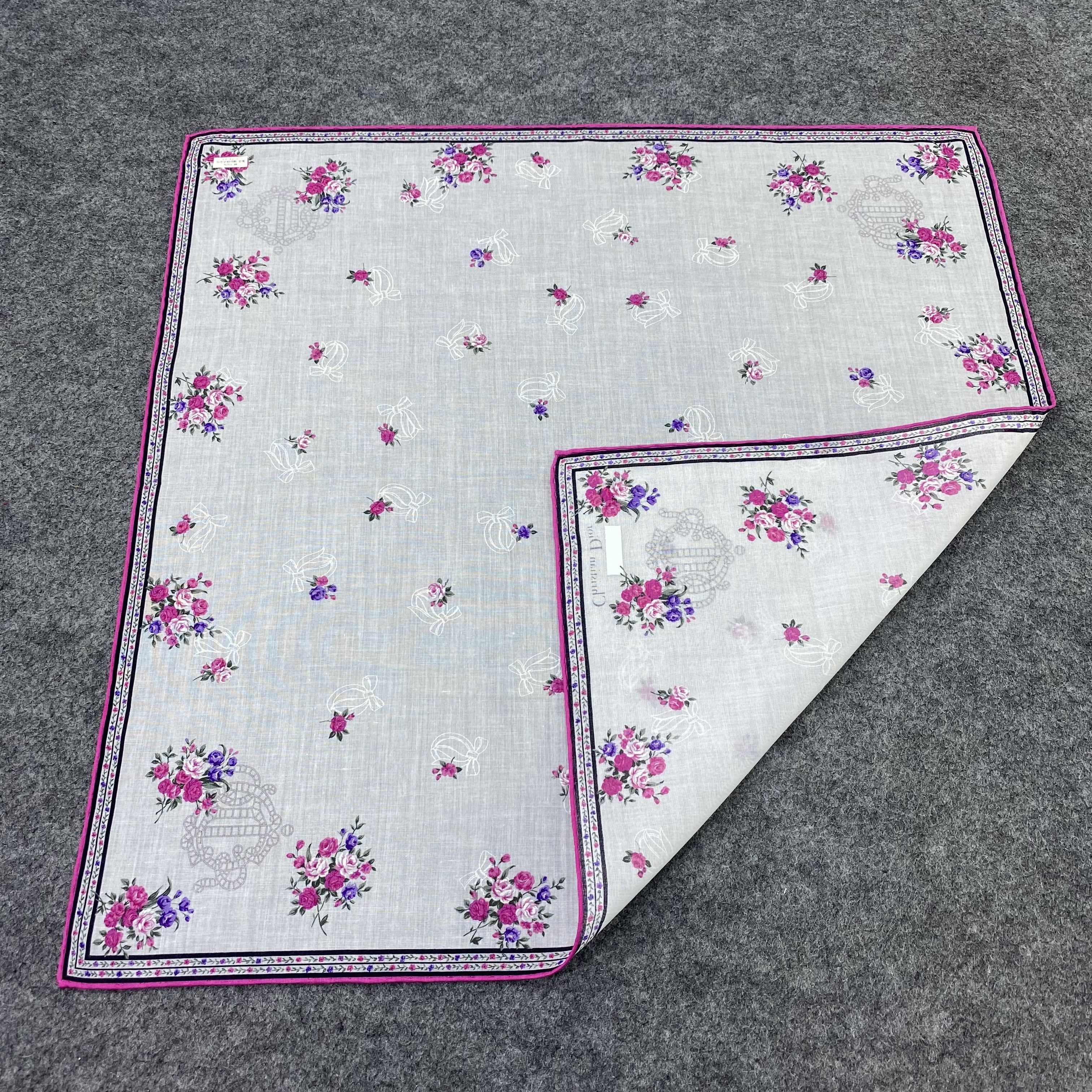 Vintage Christian Dior Handkerchief Neckerchief Bandana-B2078 Size ONE SIZE - 4 Thumbnail