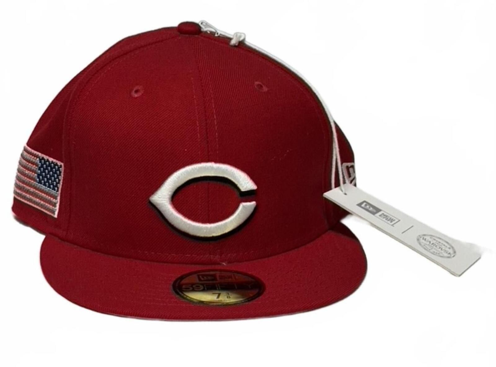 New Era New Era x Swarovski x Cincinnati Reds USA Flag 59FIFTY 7 1/4 Size ONE SIZE - 2 Thumbnail