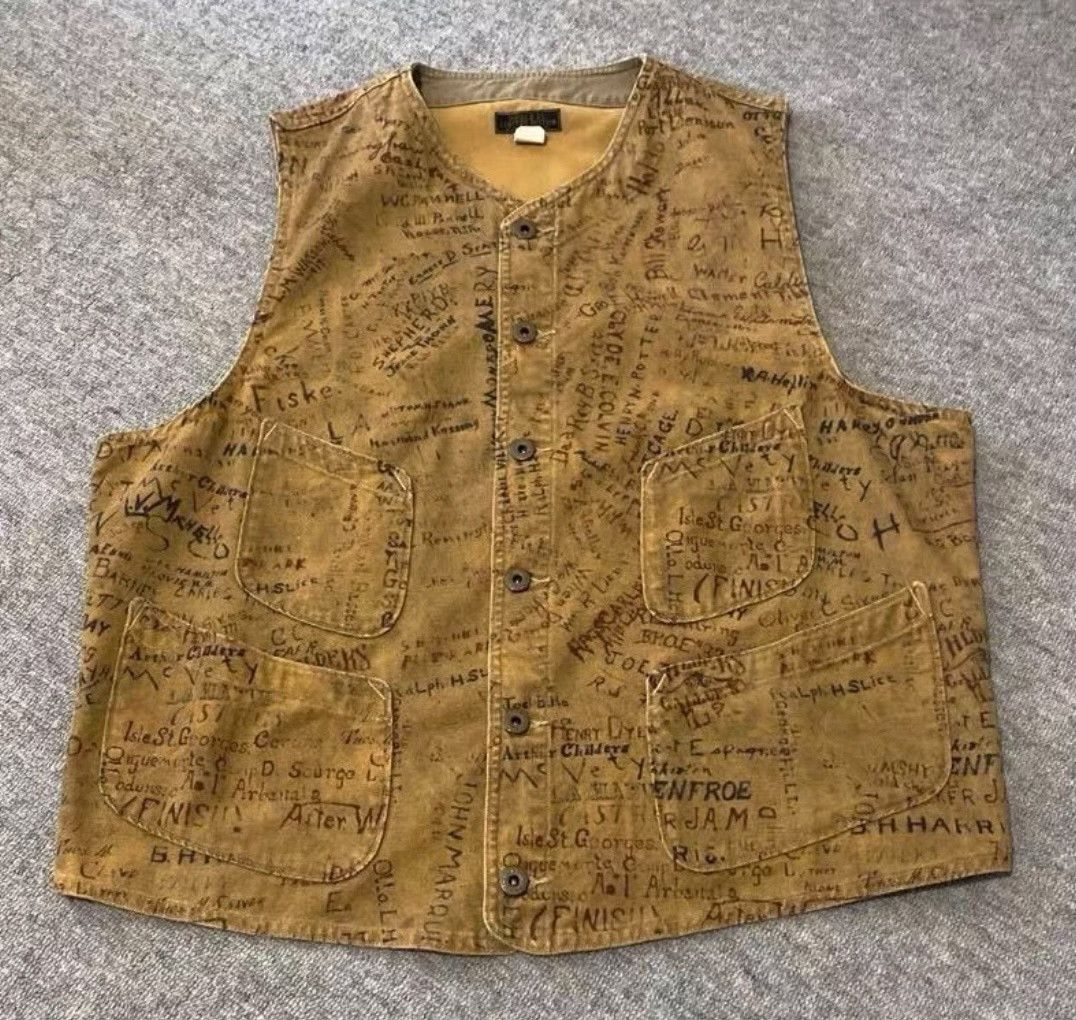 RRL Ralph Lauren Limited Edition RRL Meeks Souvenir Vest Size US M / EU 48-50 / 2 - 1 Thumbnail