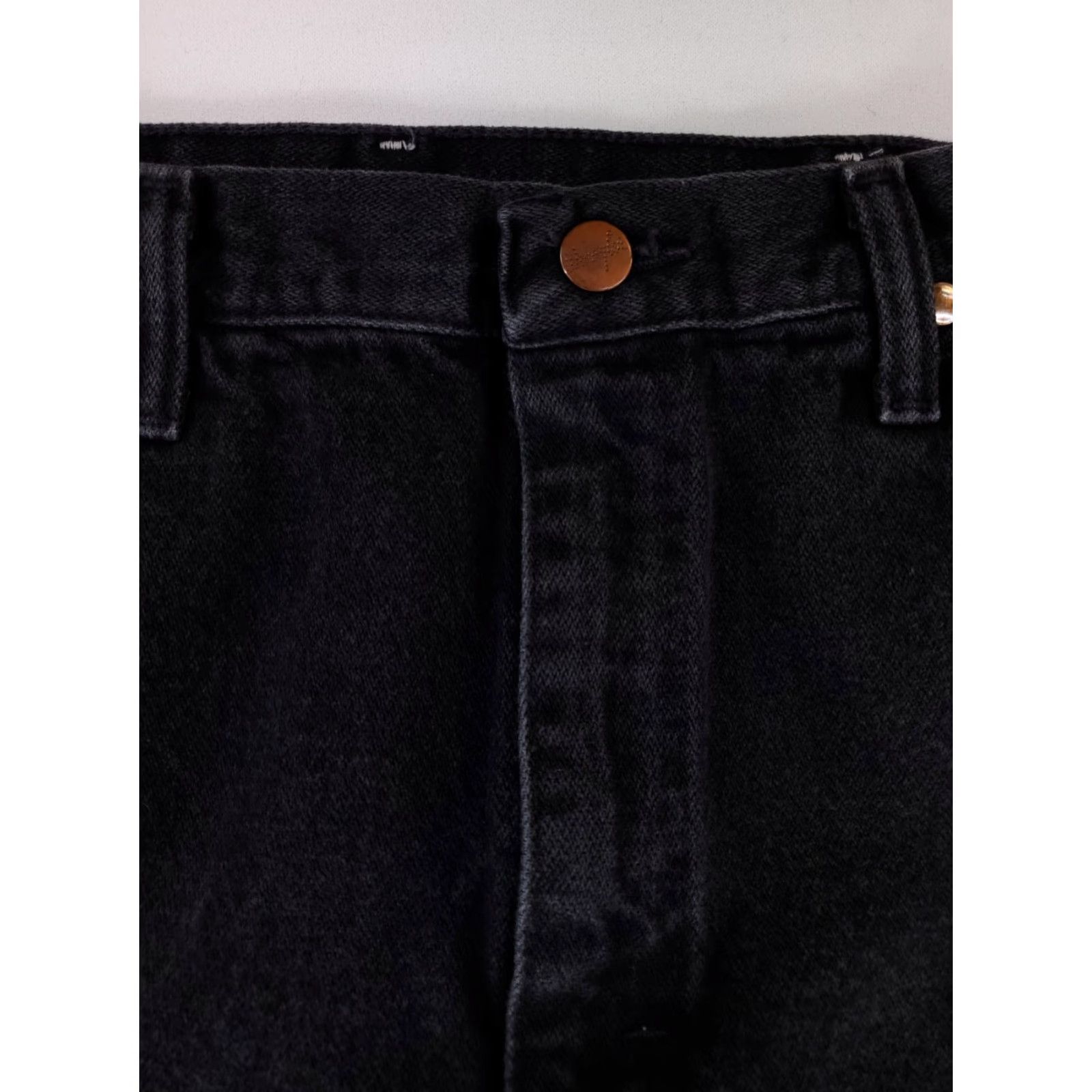 Wrangler VINTAGE Wrangler Jeans Black Zip Fly 32 x 36 90s Bootcut Men Mens Size US 32 / EU 48 - 2 Thumbnail
