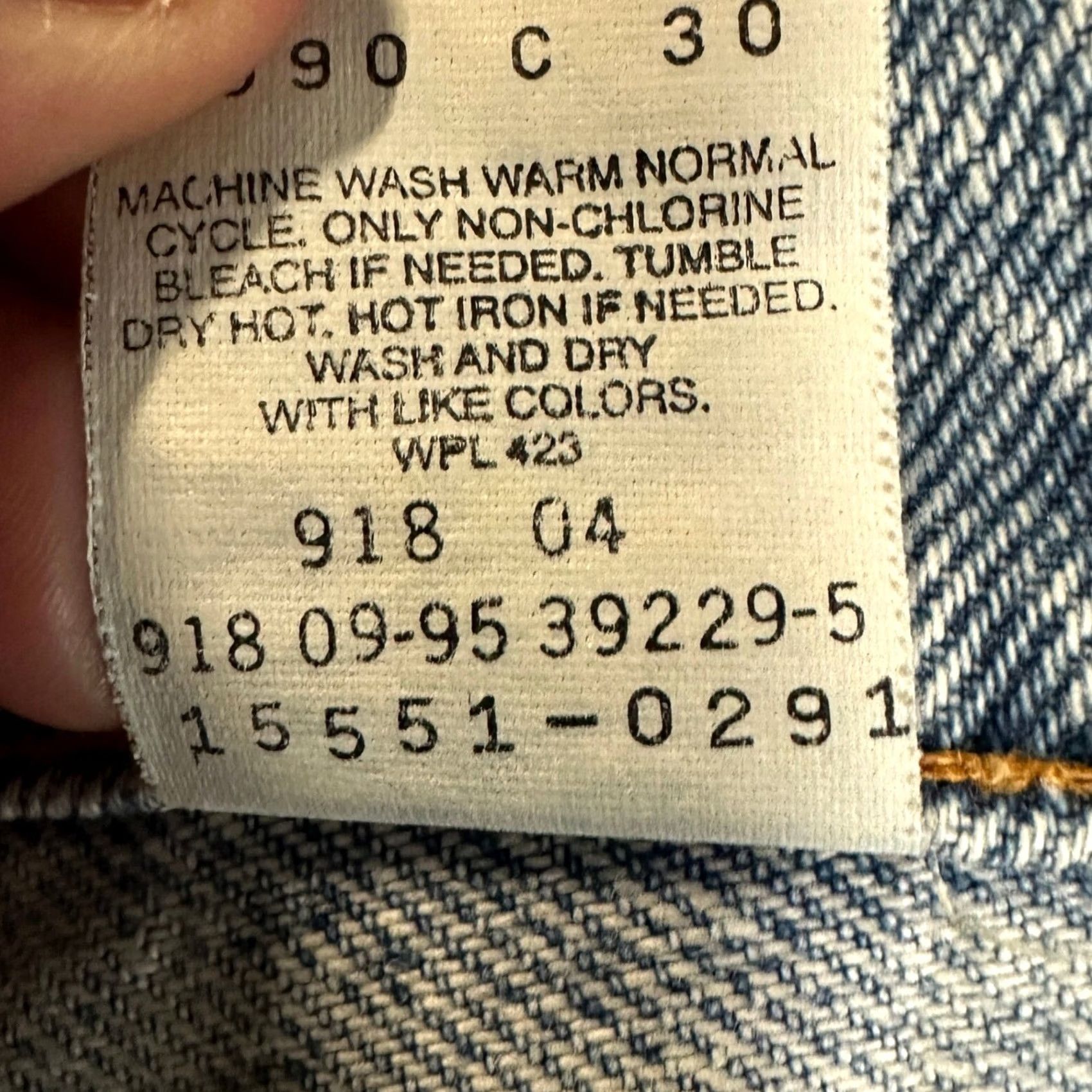 Levi's VINTAGE Levi's 551 Womens Relaxed Jeans 10 Blue Acid Washed Tapered Made In USA Jeans Women Regular 28in Waist 30in Inseam Brown/Blue? Size 32" / US 10 / IT 46 - 5 Thumbnail