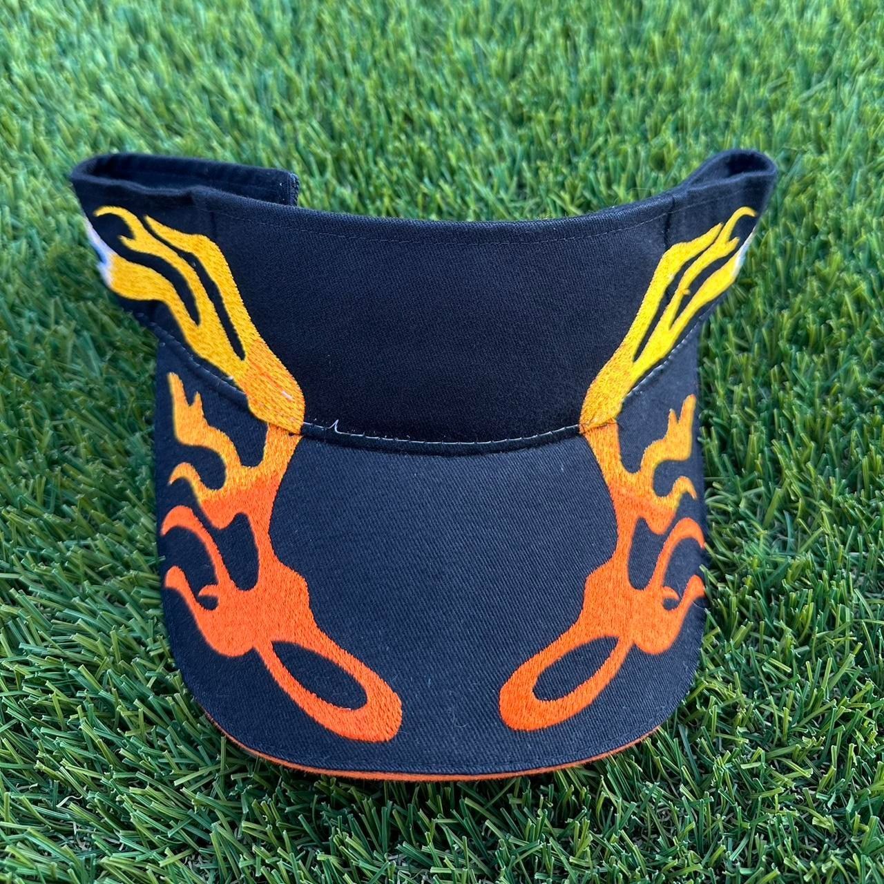 Vintage Vintage Flame Visor Hat Size ONE SIZE - 2 Thumbnail