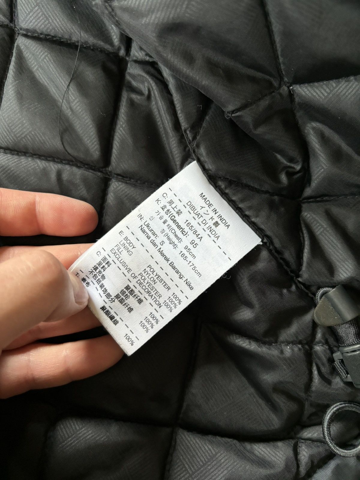 Nike × Vintage Nike The Athletic Dept Men's Black Full Zip Puffer Jacket S Size US S / EU 44-46 / 1 - 8 Thumbnail