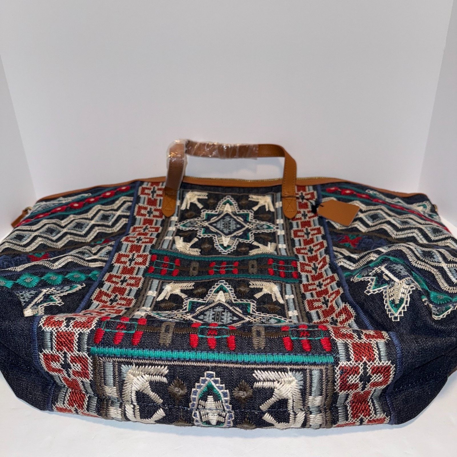 Johnny Was JOHNNY WAS Austin Embroidered Overnight Tote Weekender Bag Size ONE SIZE - 4 Thumbnail
