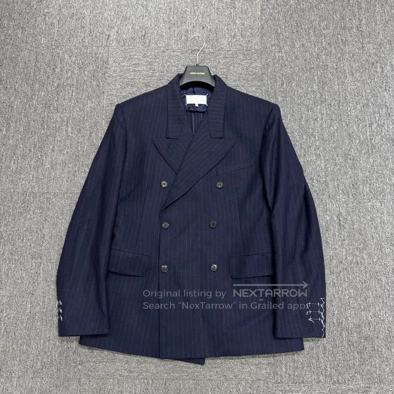 Maison Margiela Maison Margiela Striped woollen suit jacket Size US M / EU 48-50 / 2 - 1 Thumbnail