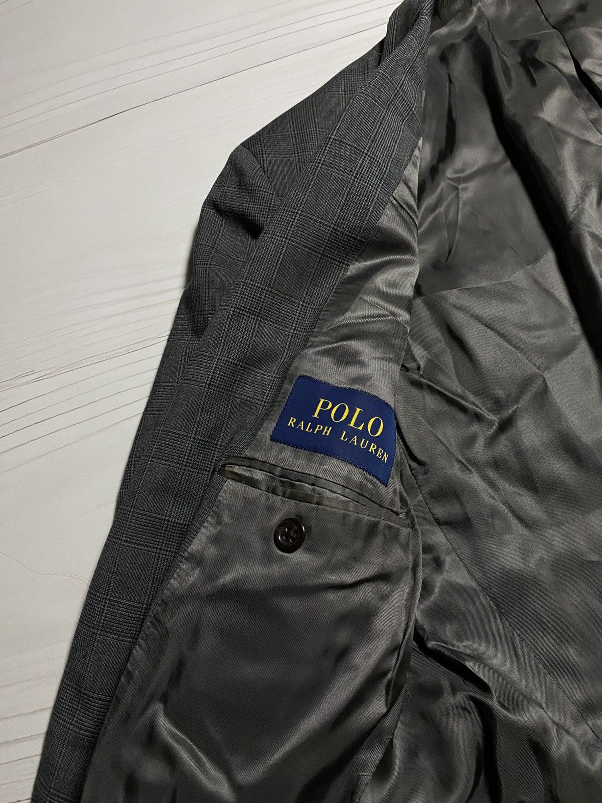 Polo Ralph Lauren Polo ralph lauren custom fit plaid blazer Size 40R - 4 Thumbnail
