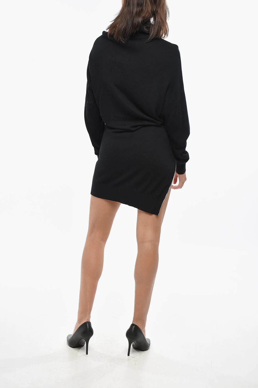 Isabel Marant og1mm0326 Knit Dress in Black Size M / US 6-8 / IT 42-44 - 2 Thumbnail