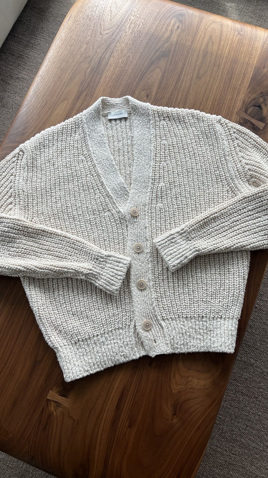Lemaire BNWT - Lemaire Ribbed Cotton Cardigan Size US XS / EU 42 / 0 - 1 Thumbnail