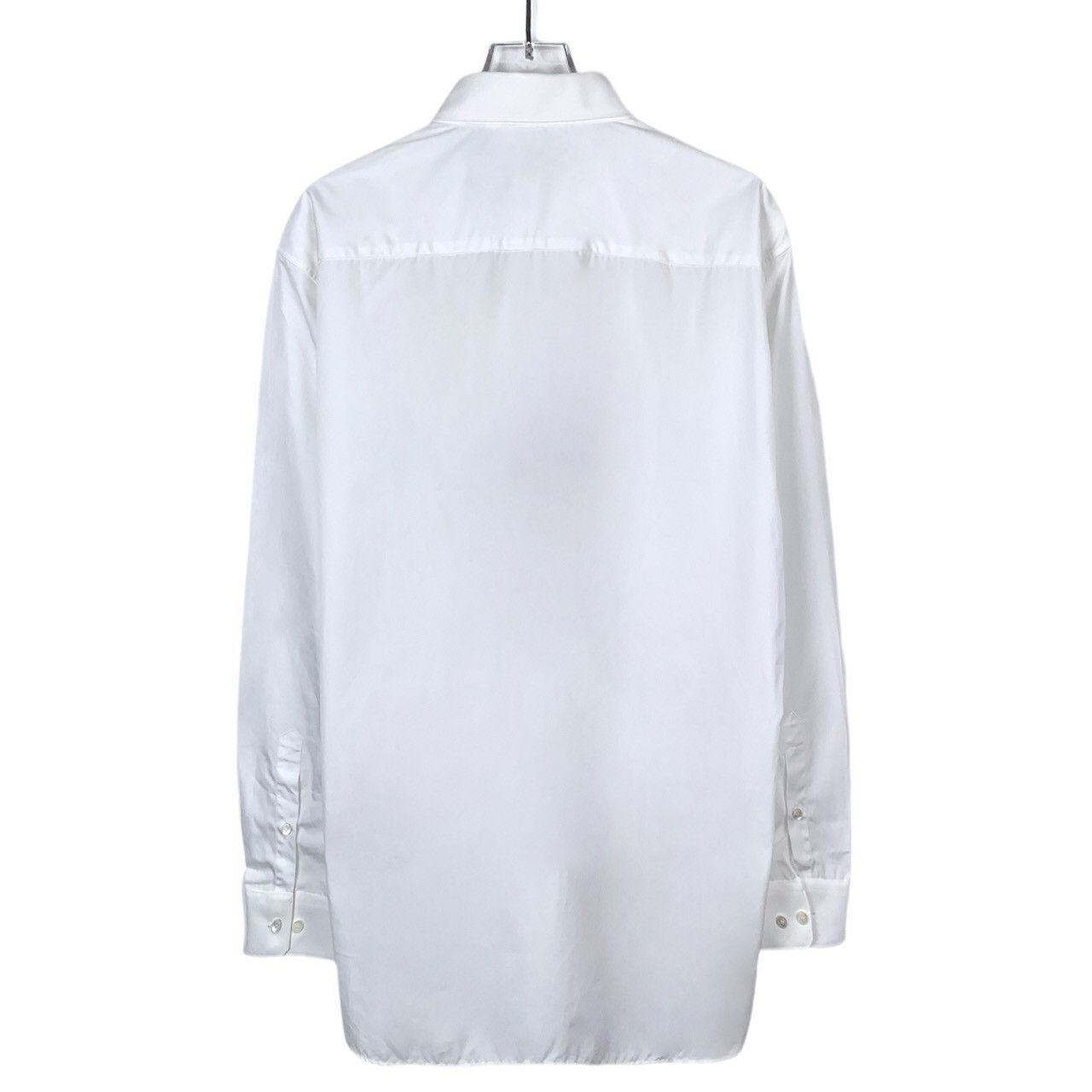Burberry Burberry White Cotton Collared Long Sleeve Shirt K26WX Size US M / EU 48-50 / 2 - 2 Thumbnail