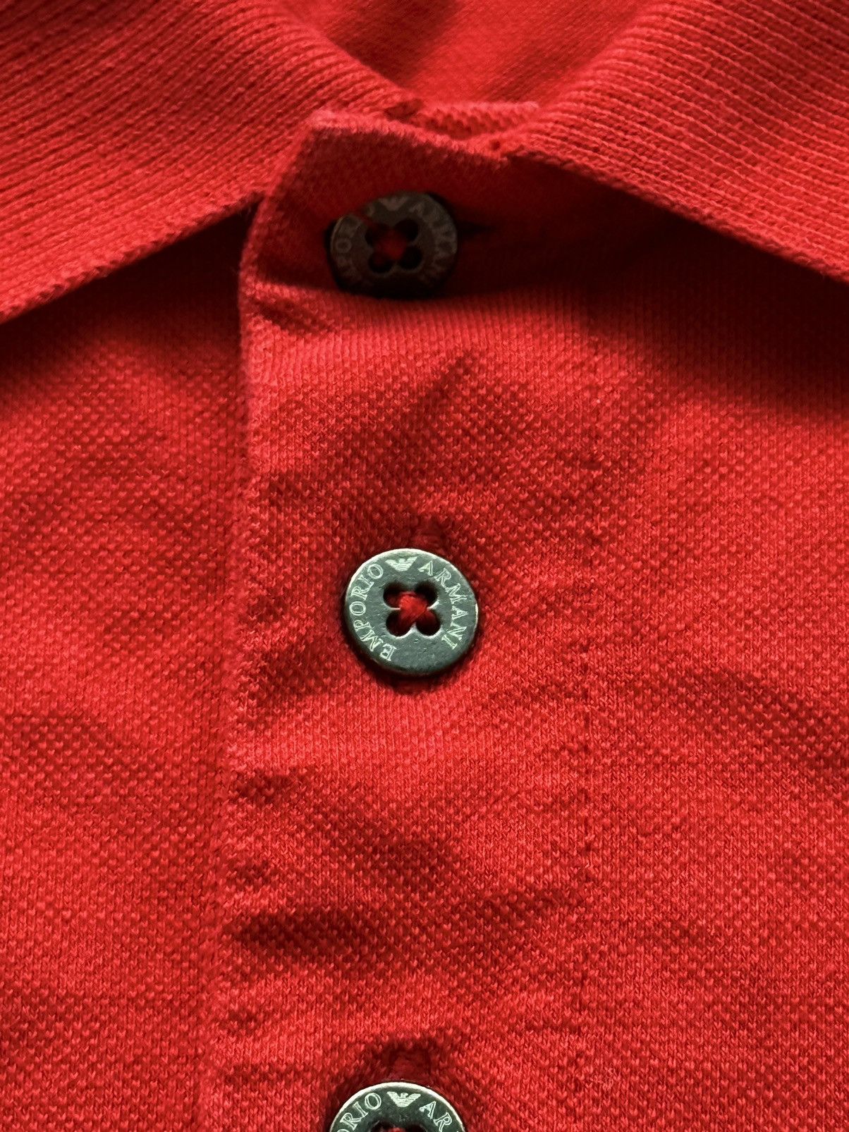 Armani × Designer × Emporio Armani Emporio Armani red polo t-shirt Size US L / EU 52-54 / 3 - 5 Thumbnail