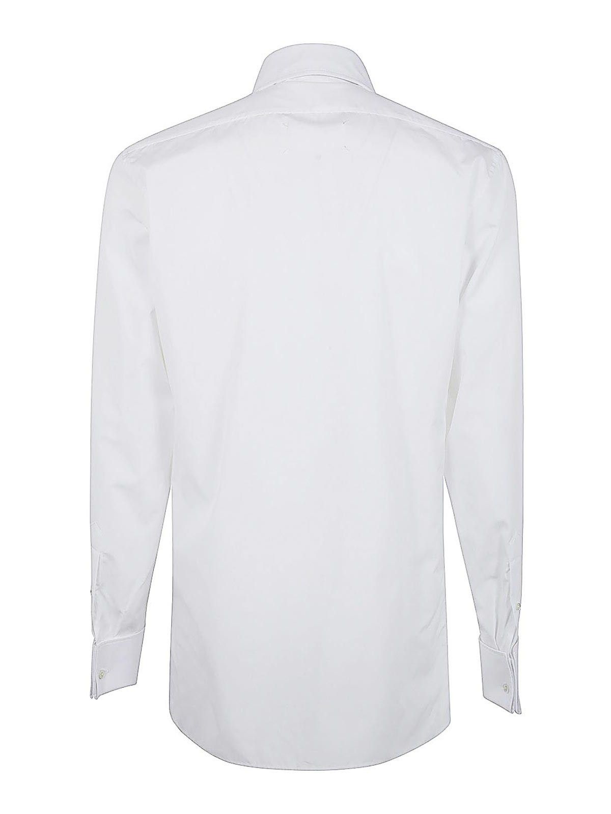 Maison Margiela o1y1124 Shirt In White Size US M / EU 48-50 / 2 - 2 Thumbnail