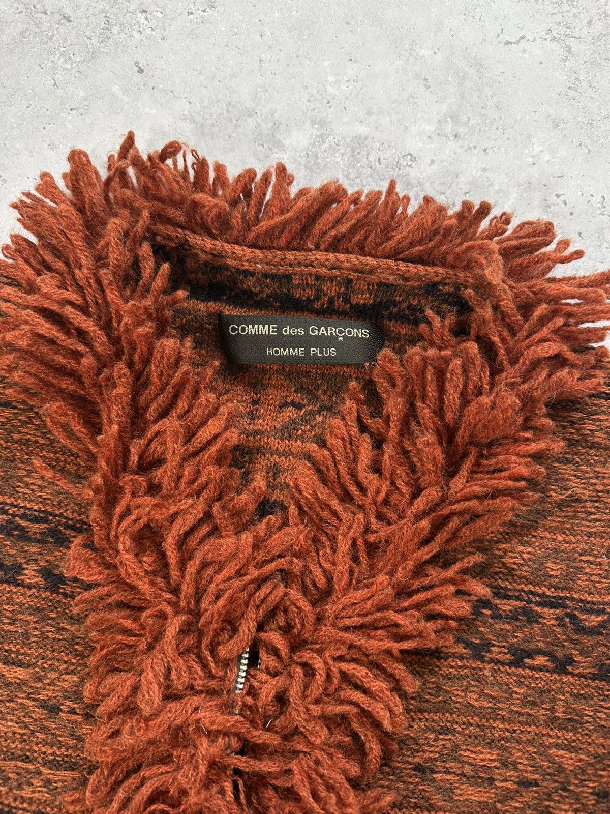 Comme des Garcons Homme Plus Comme Des Garçons Homme Plus 1999 Fringe Wool Zip Jumper Size US M / EU 48-50 / 2 - 4 Thumbnail