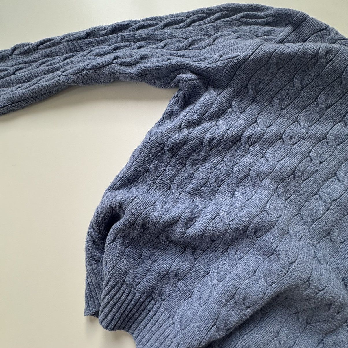 Polo Ralph Lauren × Ralph Lauren Polo Ralph Lauren Cable Knit Blue Sweater Jumper Old money Size US XL / EU 56 / 4 - 9 Thumbnail