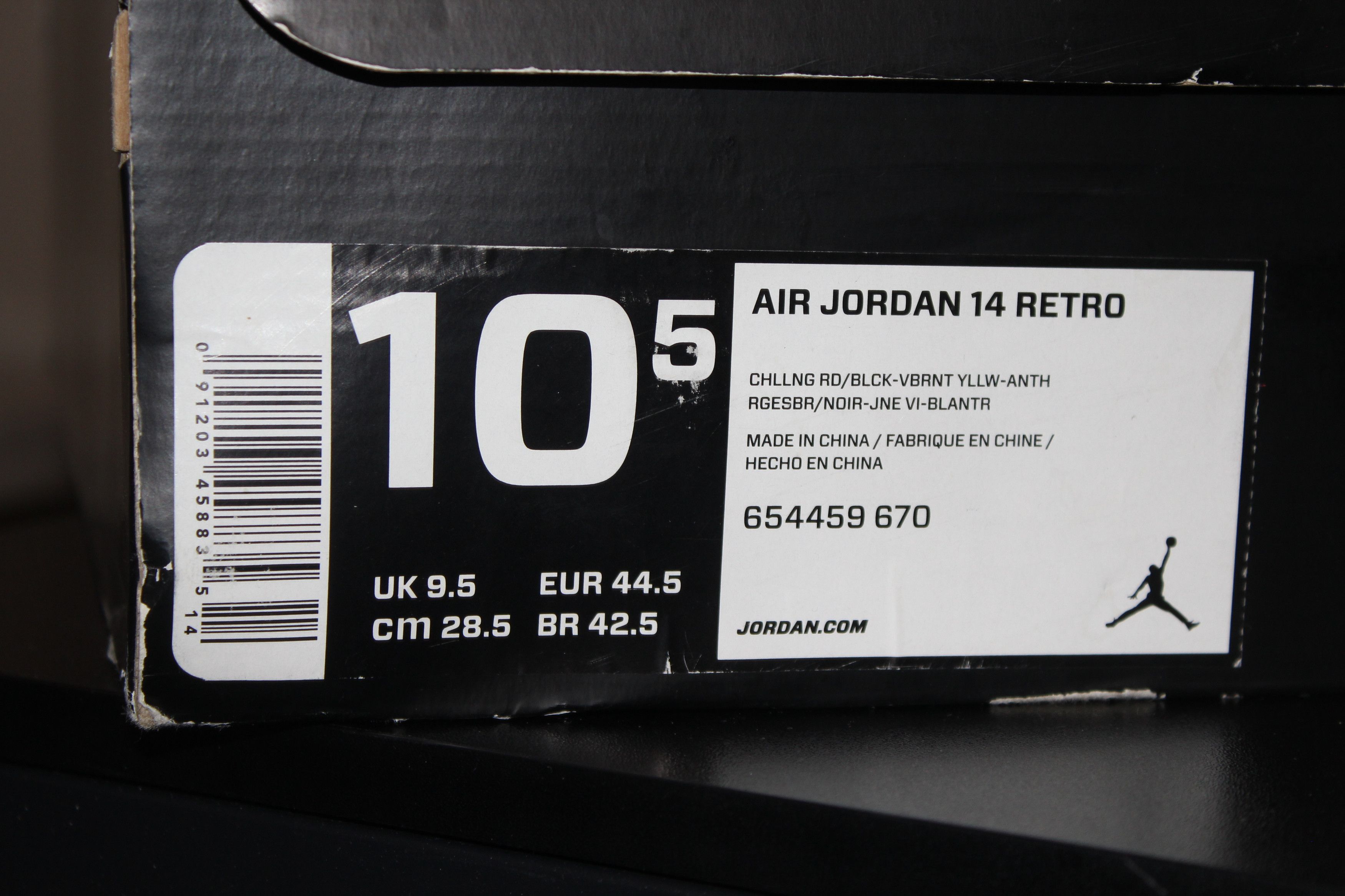 Jordan Brand 2014 Air Jordan Retro 14 Ferrari Size 10.5 Red/Black OG Size US 10.5 / EU 43-44 - 7 Thumbnail
