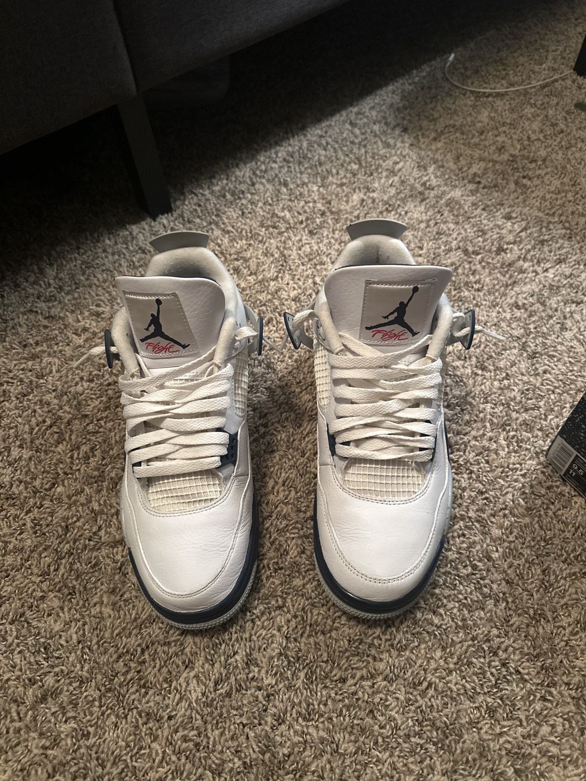 Jordan Brand Retro 4 midnight navy Size US 9.5 / EU 42-43 - 3 Thumbnail