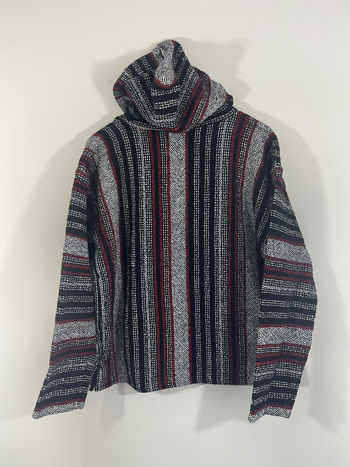 Vintage Distressed Faded Drug Rug Striped Baha Hoodie Size US L / EU 52-54 / 3 - 6 Thumbnail