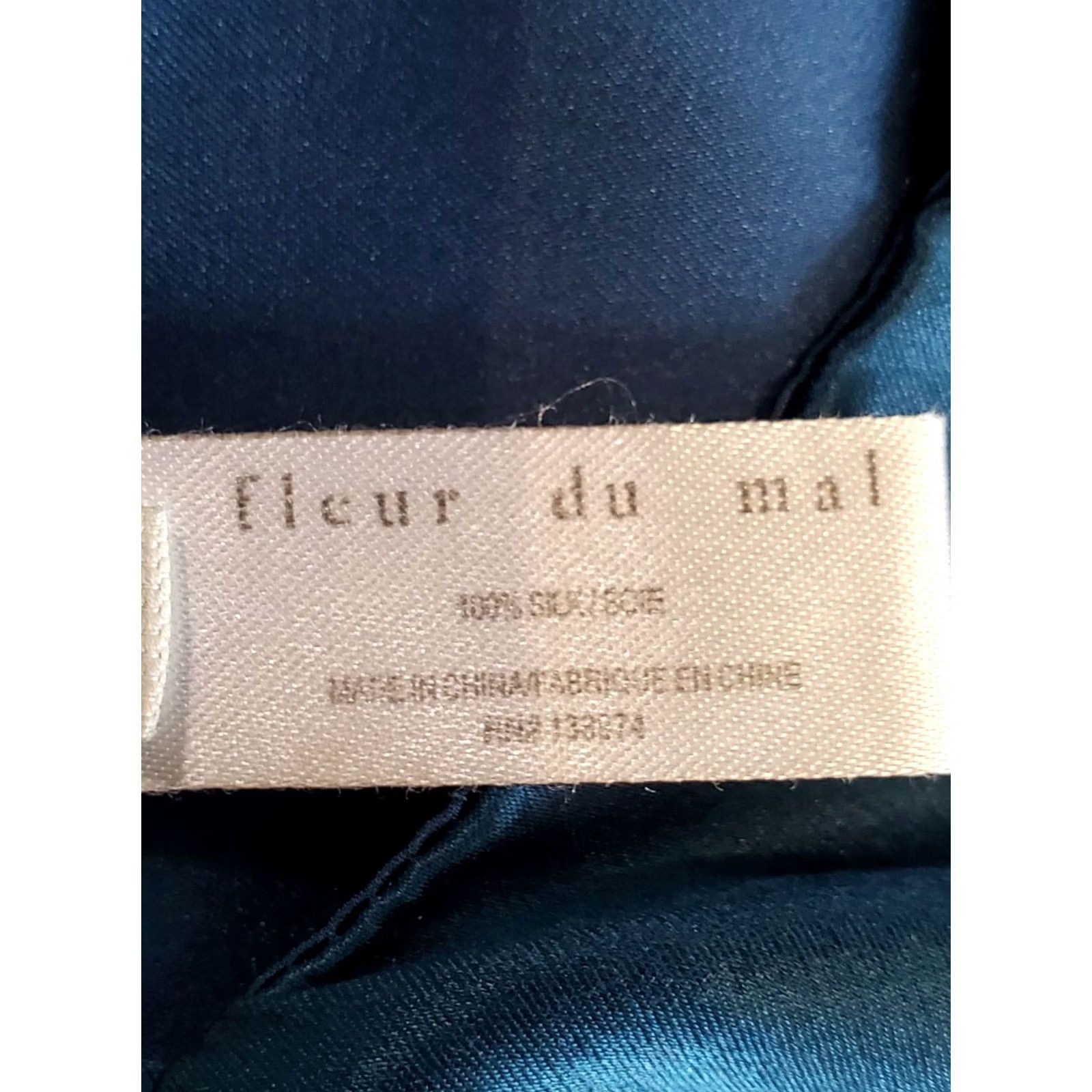 Fleur du Mal Fleur Du Mal Cascade 100% Silk Slip Mini Dress Amalfi Blue Women's Size 6 Animation? Size M / US 6-8 / IT 42-44 - 8 Thumbnail