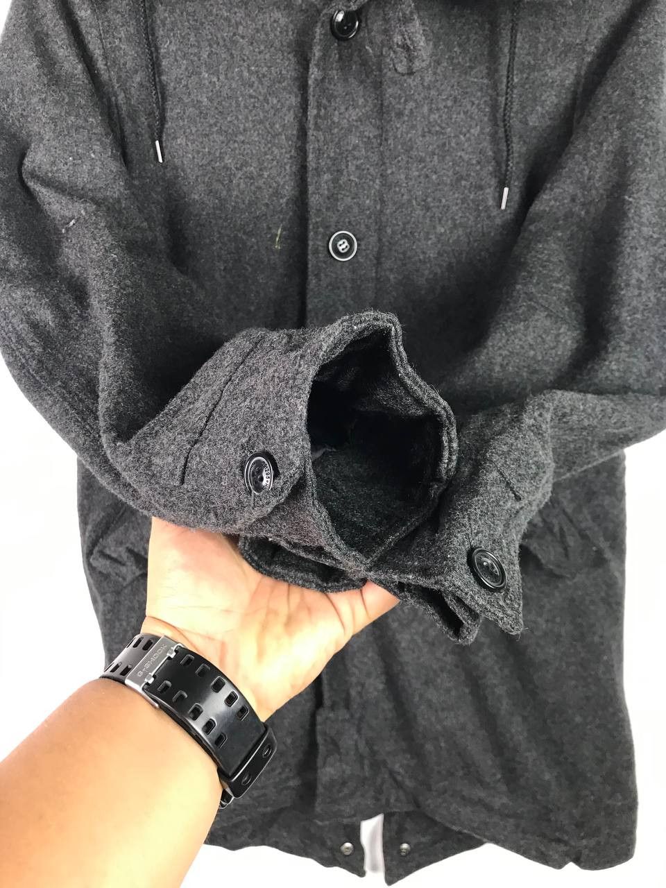 20471120 × Japanese Brand Very Rare Vintage 90's Homme 291295 Wool Parka Jacket Size US M / EU 48-50 / 2 - 8 Thumbnail