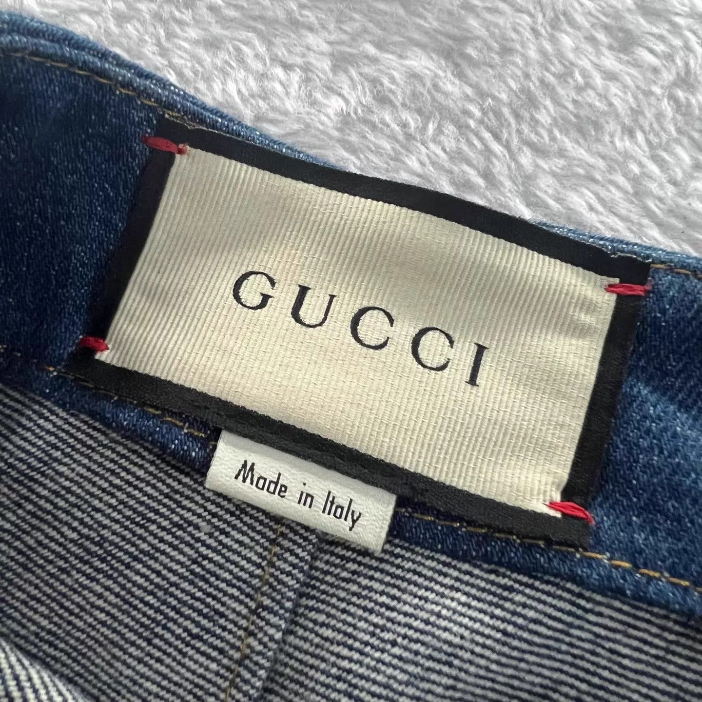 Gucci GUCCI GG Embroidered Denim Mini Skirt 38 98 New Size 25" / US 0 / IT 36 - 3 Thumbnail