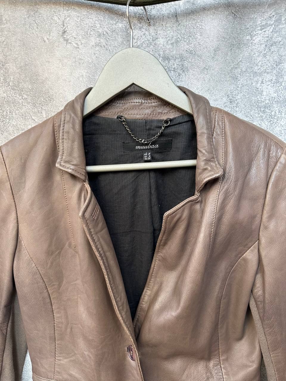 Leather × Muubaa × Vintage Muubaa Futura Leather Jacket in Steel Grey Avant-Garde Size M / US 6-8 / IT 42-44 - 5 Thumbnail