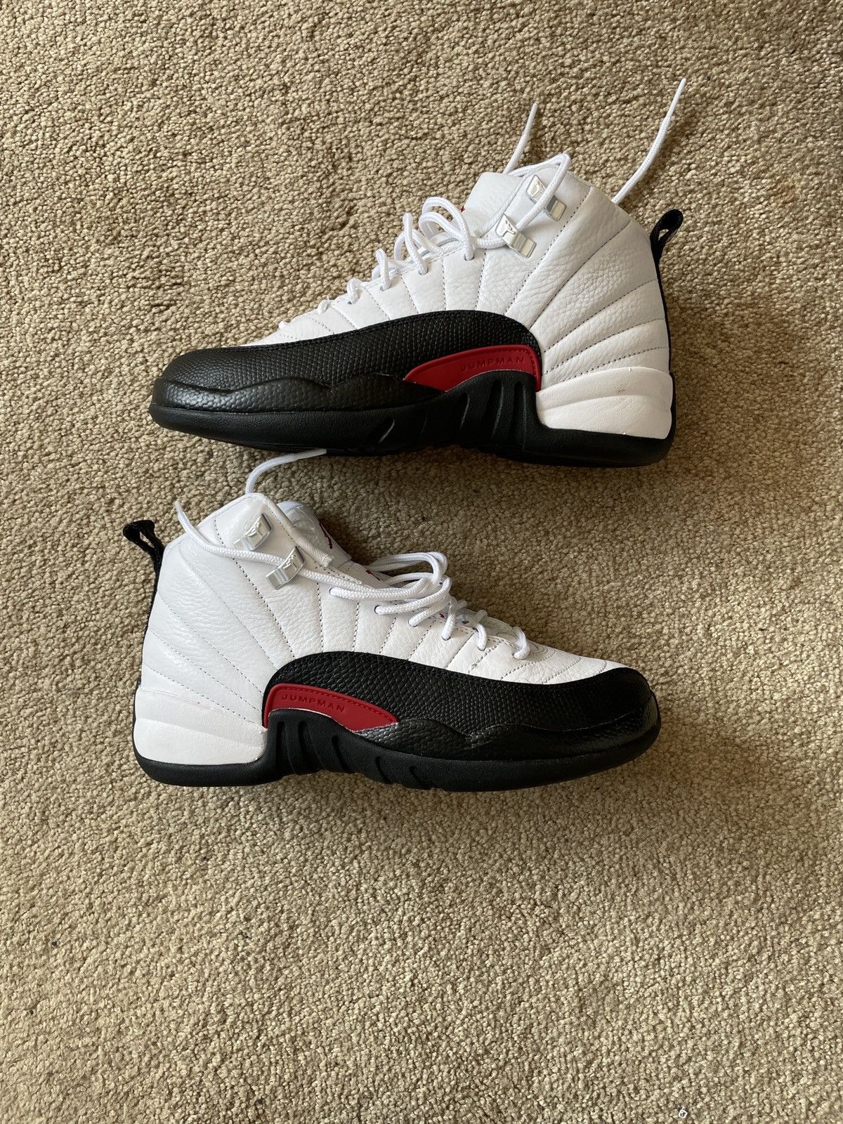 Jordan Brand Jordan 12 Red Taxi Size US 5.5 / EU 38 - 1 Thumbnail