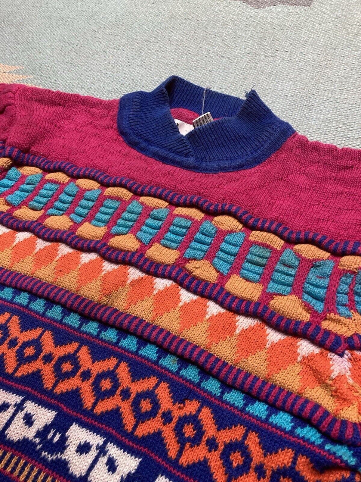 Vintage carducci 3D deep knit sweater coogi cotton pullover womens S Size S / US 4 / IT 40 - 4 Thumbnail