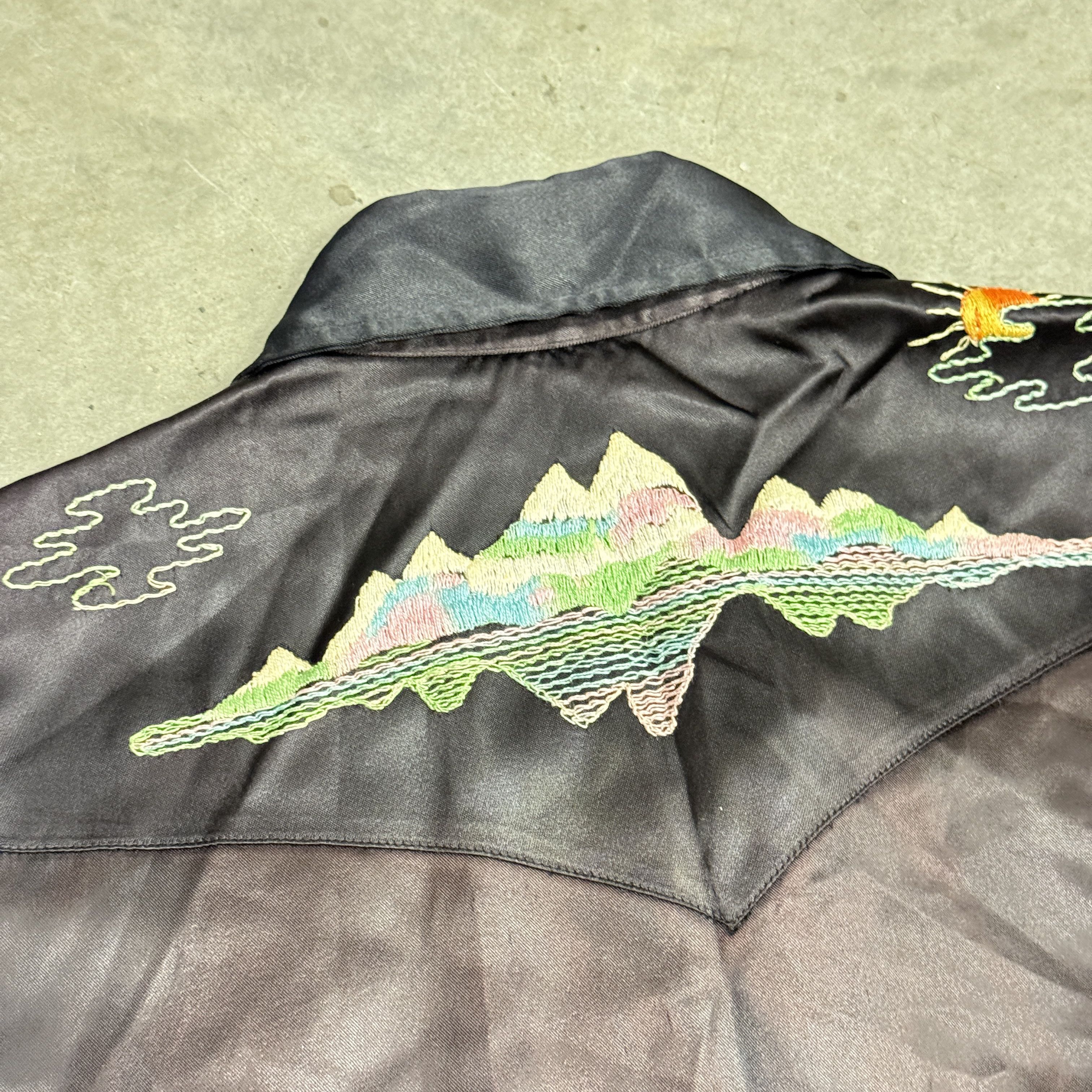 Other Vintage Embroidered Mountain Scene Western Shirt Size L Jizz Ind Size US L / EU 52-54 / 3 - 6 Thumbnail