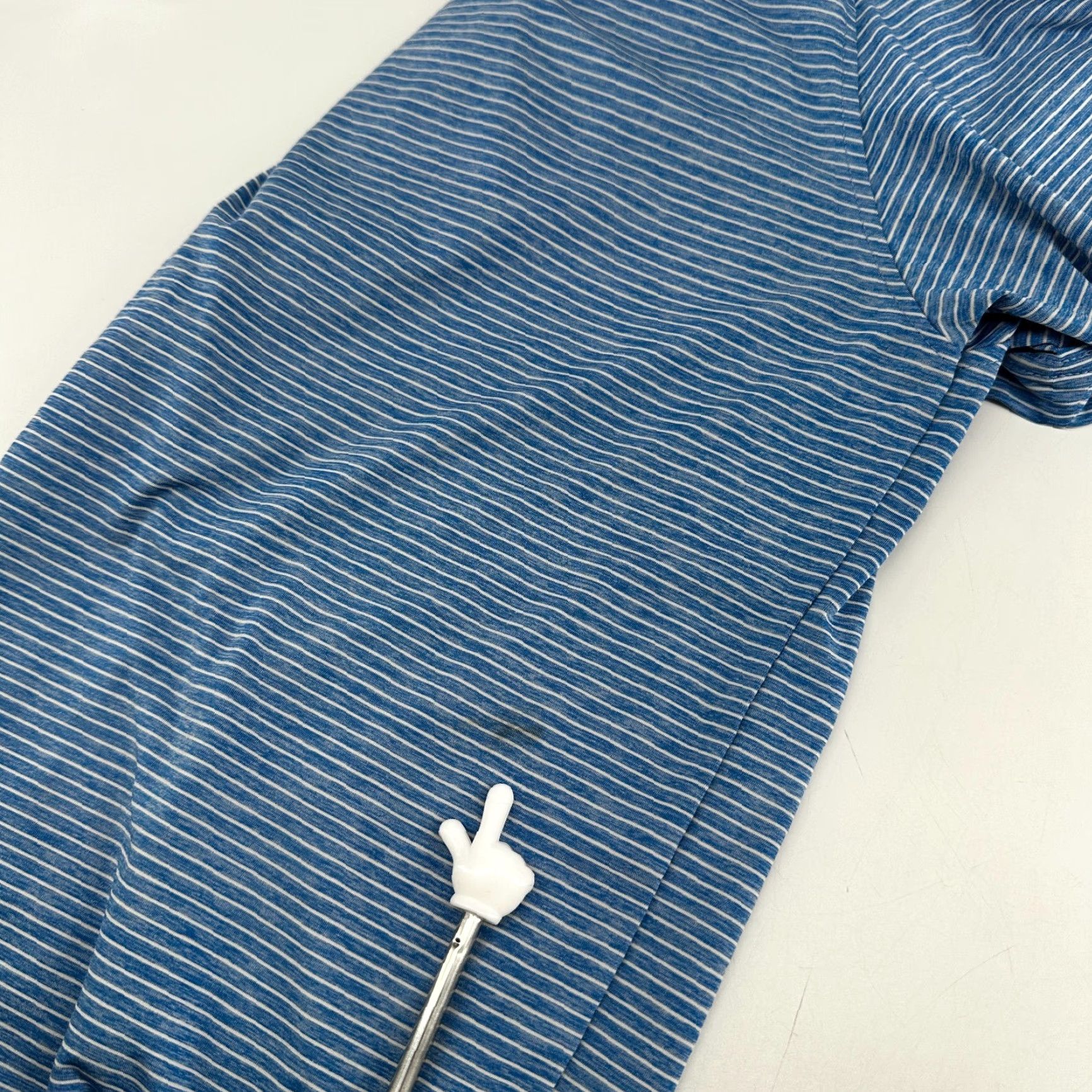 Footjoy FootJoy Polo Shirt Blue Men's L Golf Short Sleeve Collared Striped Size US L / EU 52-54 / 3 - 7 Thumbnail