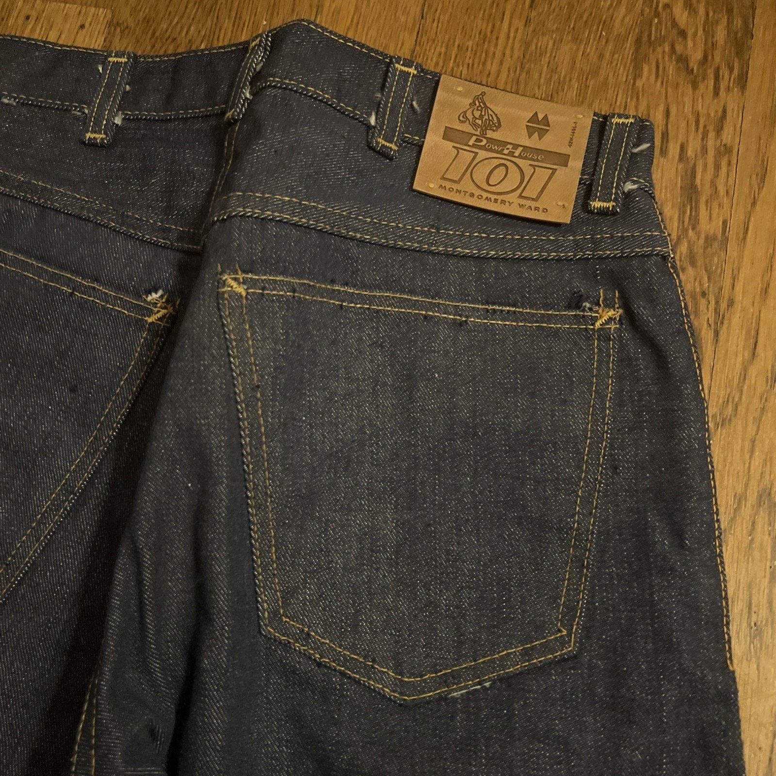 Original Montgomery Vintage 50s Montgomery Ward Deadstock 101 Jeans Selvedge Size US 28 / EU 44 - 8 Thumbnail