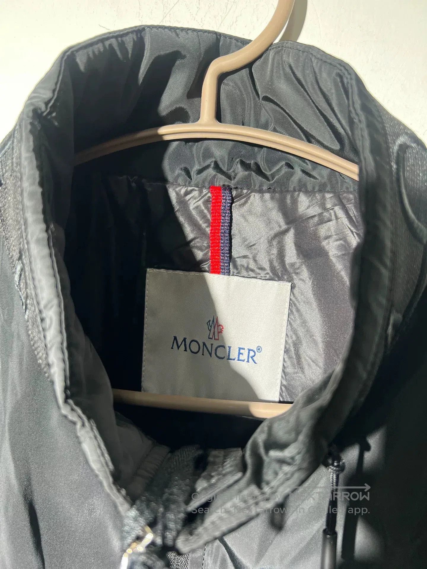 Moncler Moncler Men's Black Jacket with Hidden Hood. Size US L / EU 52-54 / 3 - 7 Thumbnail