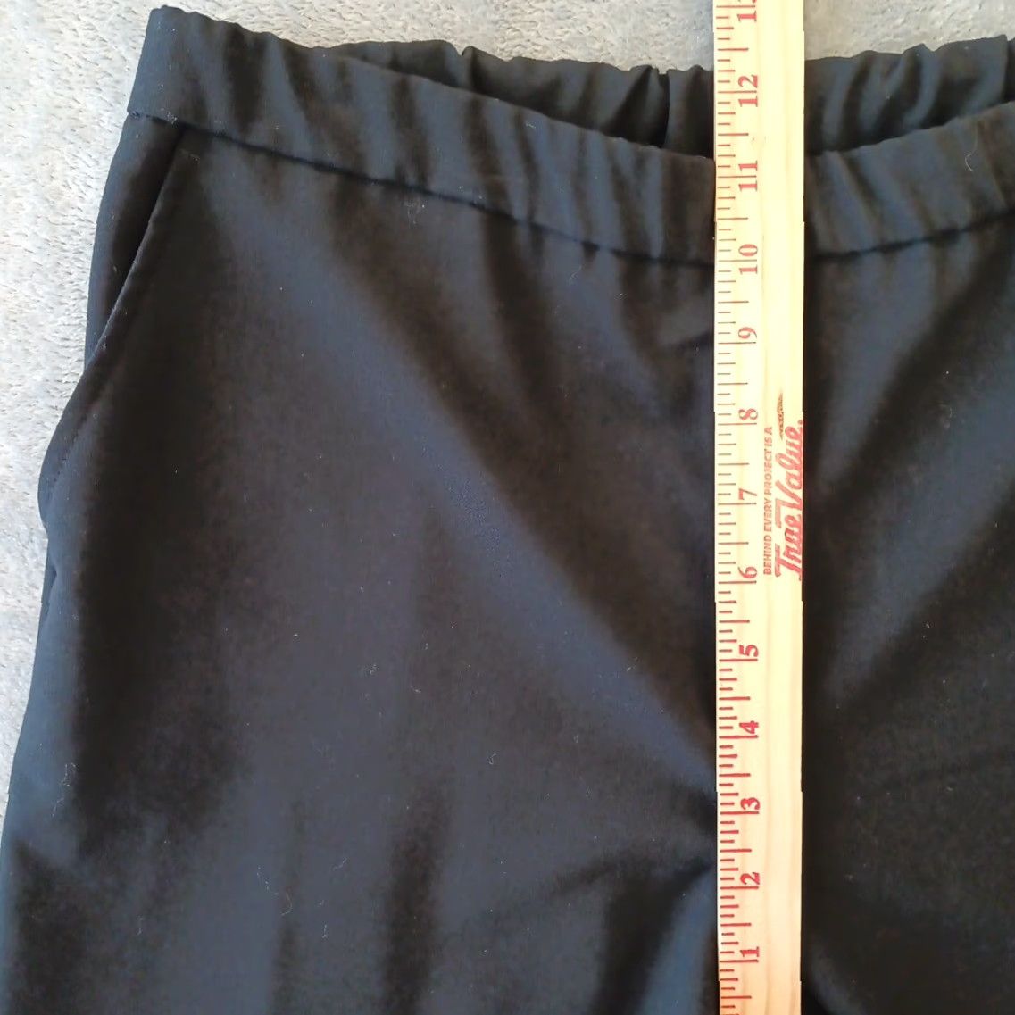 Croft & Barrow Croft & Barrow Dress Pants Womens Size 8 Short Black Pull On Stretch Pockets Size 30" / US 8 / IT 44 - 3 Thumbnail