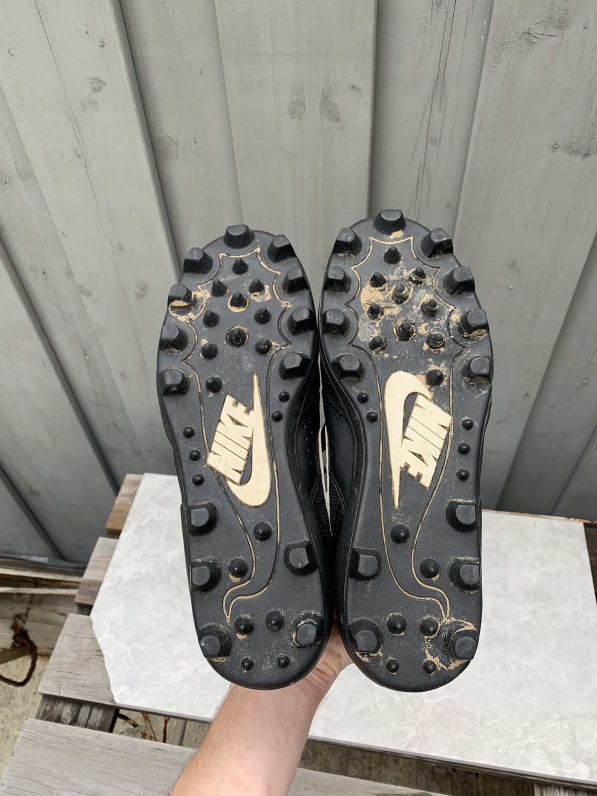 Nike × Vintage 1995 Nike Shark Cleats 90s Vintage Sport Sneaker Baseball Size US 8 / EU 41 - 8 Thumbnail