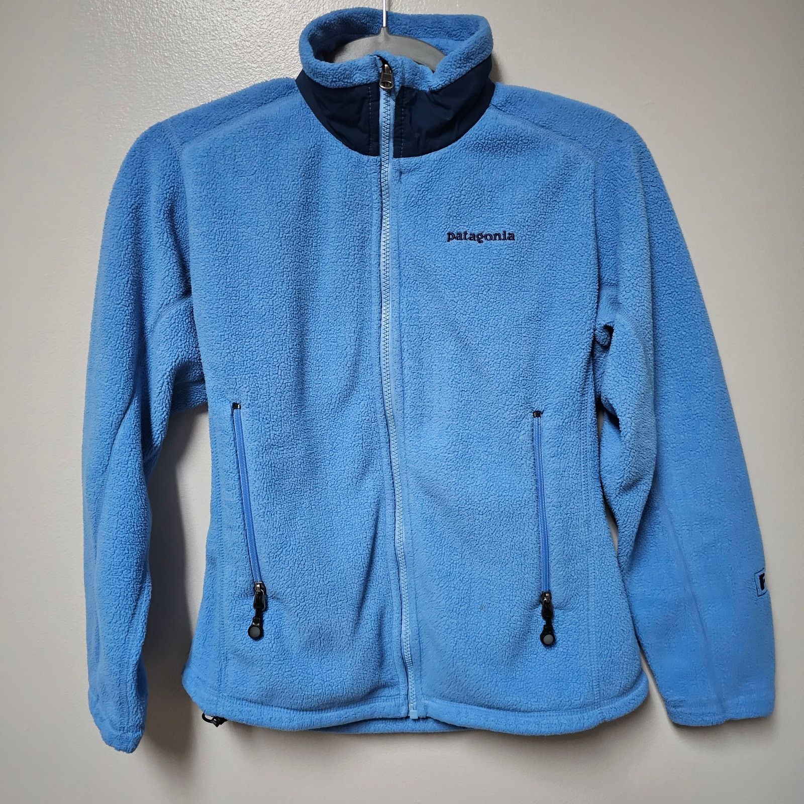 Patagonia Women's Vintage Patagonia Regulator Blue Fleece Jacket Small Size S / US 4 / IT 40 - 1 Thumbnail