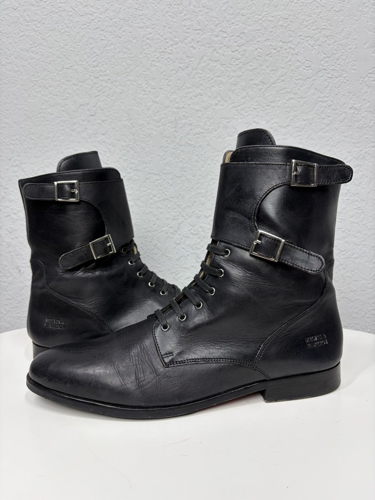 If Six Was Nine AS 98 Vibe Artisan Brown Leather Side Zip Ankle Biker Boots Size US 8 / EU 41 - 1 Thumbnail