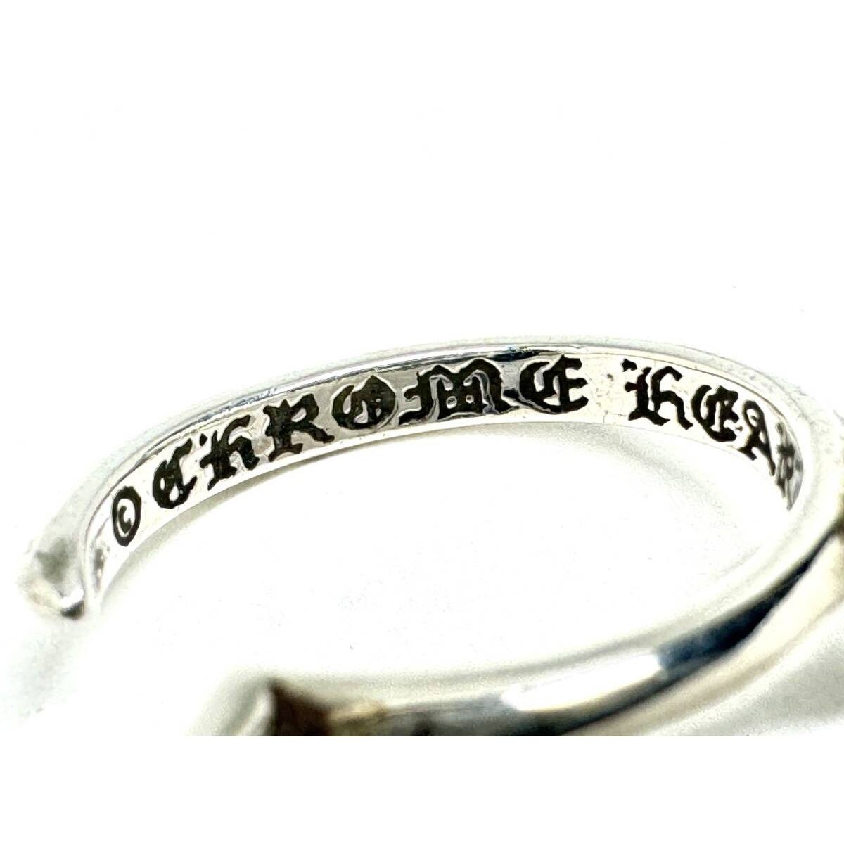 Chrome Hearts Tiny CH Cross Hoop Earring