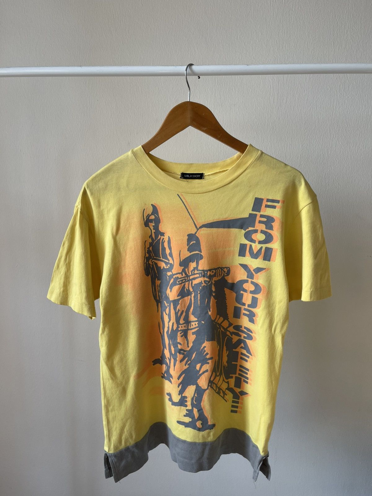 20471120 90s Milkboy For Your Safety Army Tee A4 Size US M / EU 48-50 / 2 - 2 Thumbnail