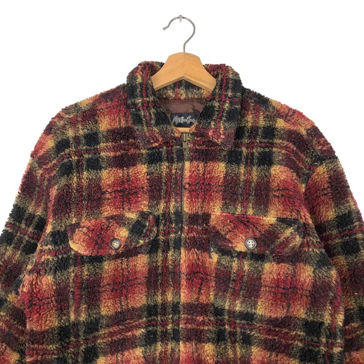 Japanese Brand 🔥90’s Vintage Fleece Jacket Mavi & Sons Tartan Design Size US M / EU 48-50 / 2 - 2 Thumbnail