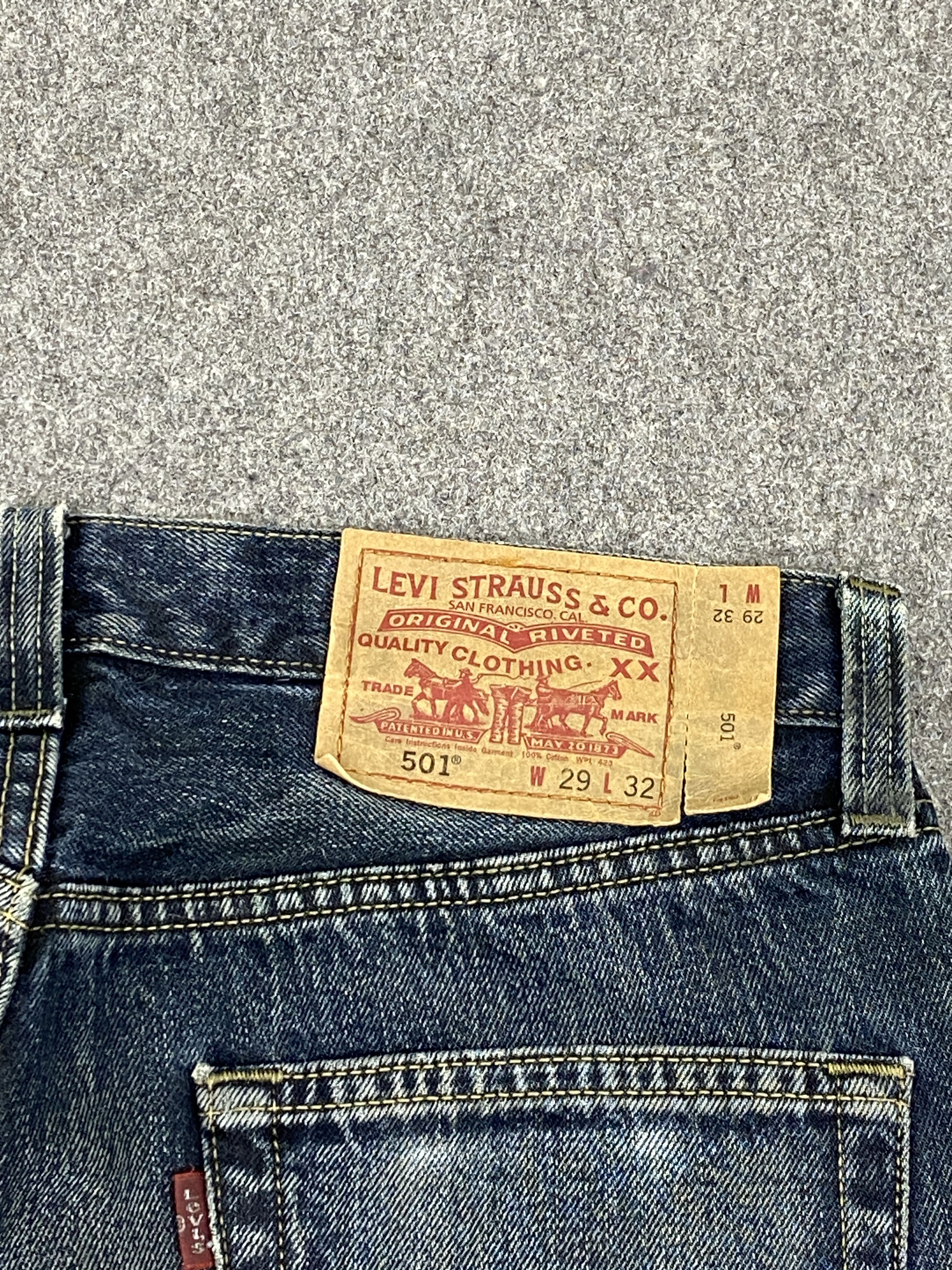 Levi's Distressed Vintage Levis 501 Blue Jeans DP2718 Size US 30 / EU 46 - 5 Thumbnail
