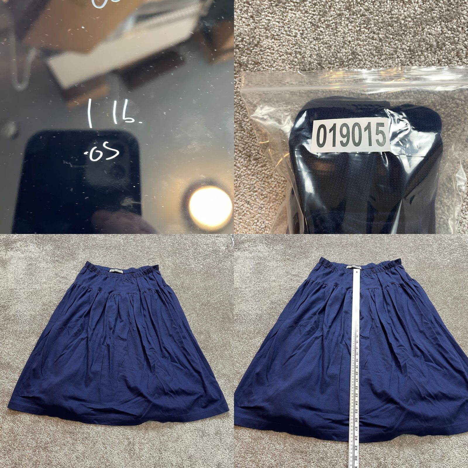 Vintage Unbranded Heavyweigt Skirt Womens 3X Blue Stretch A Line Vintage Knee Length Nylon Acrylic Knit Plus Size Ladies 3X Skirt Womens Stretch Vintage 90s? Size 40" / US 18 - 8 Thumbnail