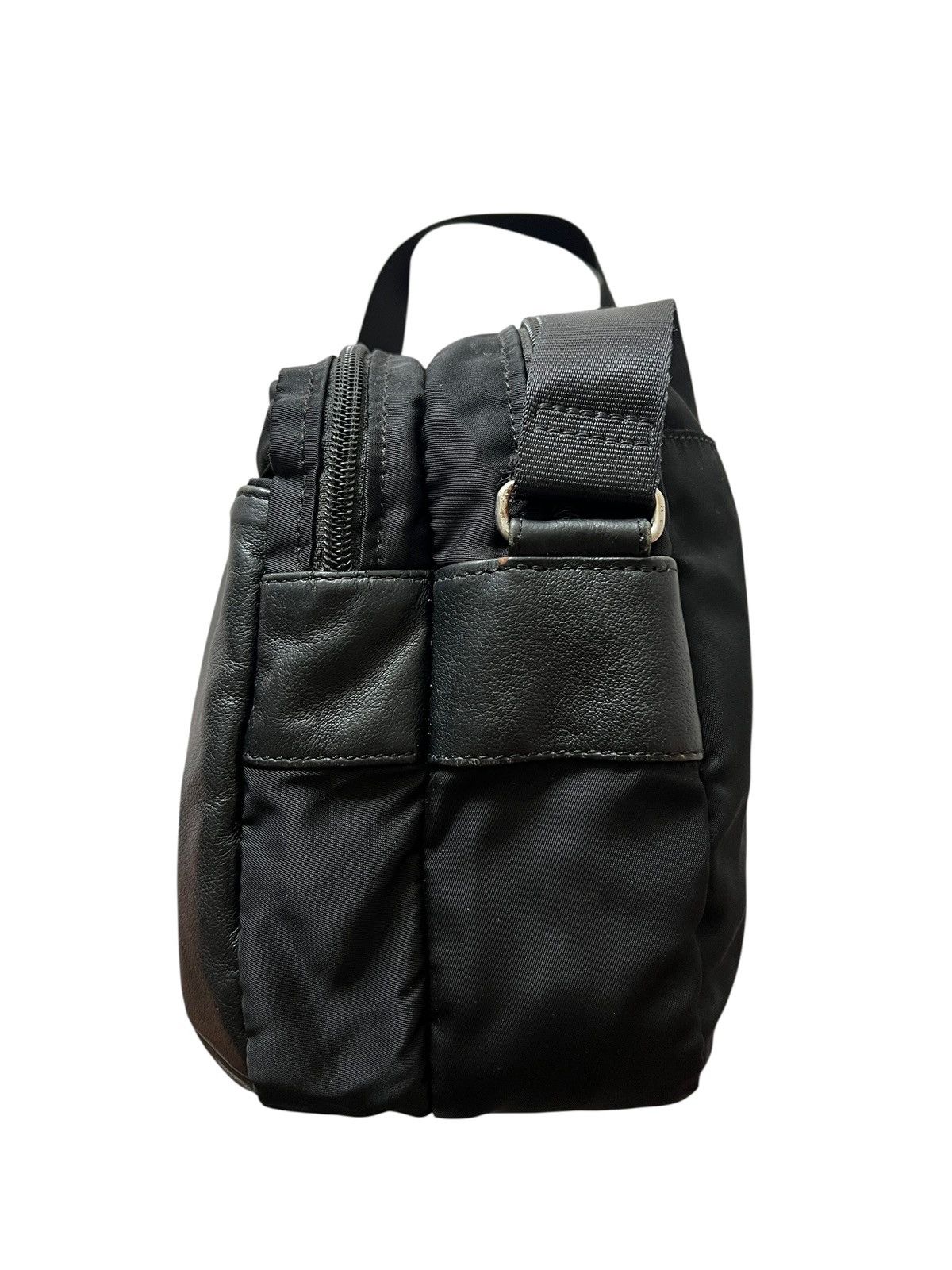 Yohji Yamamoto Yohji Yamamoto Nylon + Leather Sling Bag Size ONE SIZE - 6 Thumbnail