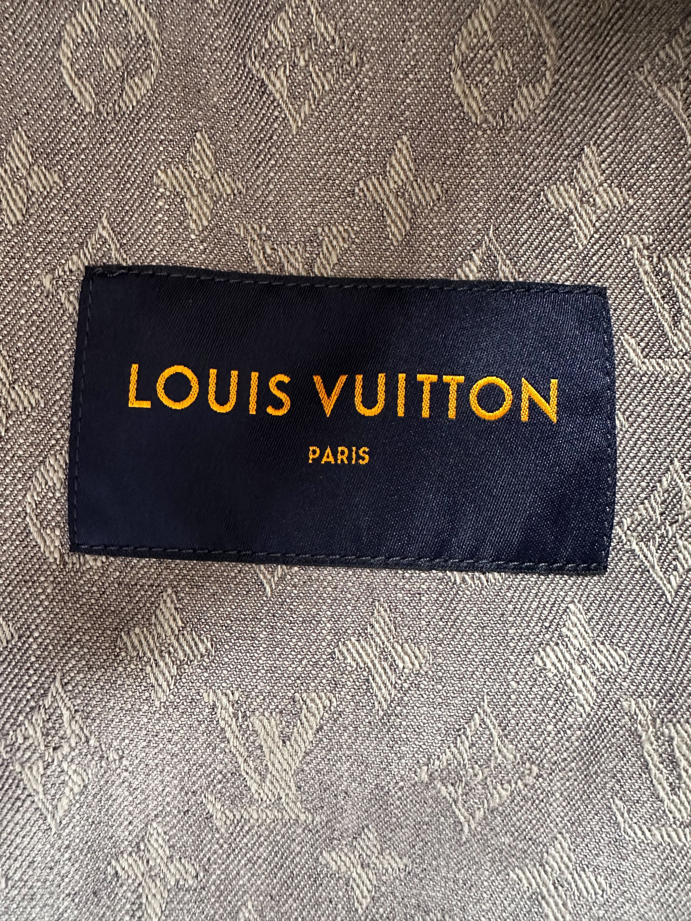 Louis Vuitton Louis Vuitton Grey Monogram Denim Jacket Size US XXL / EU 58 / 5 - 4 Thumbnail