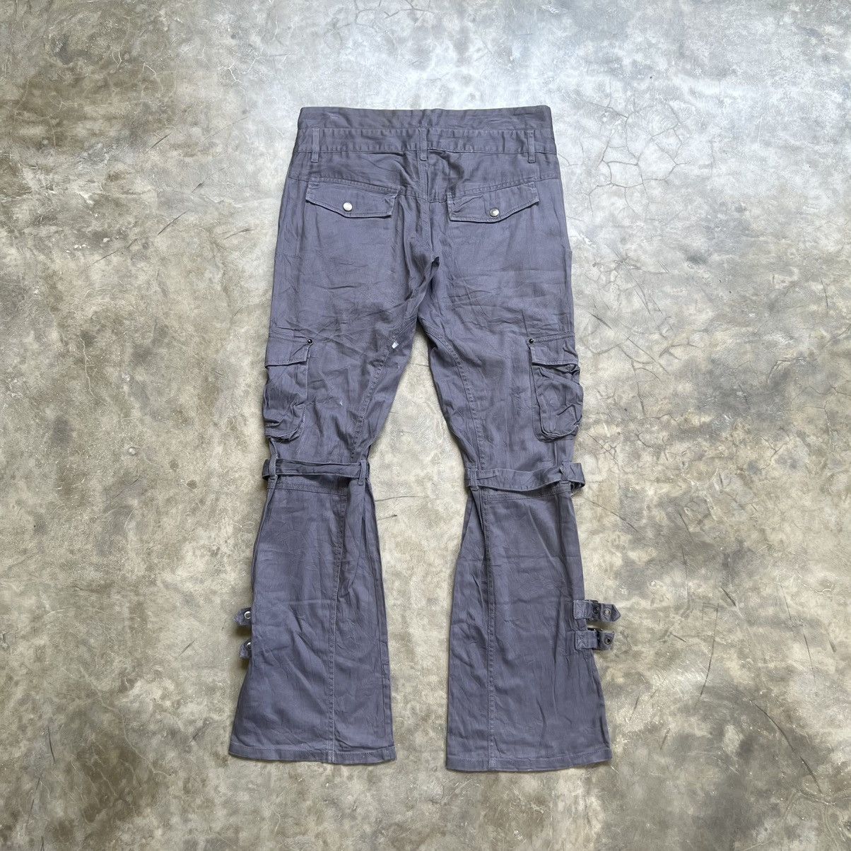 If Six Was Nine Semantic Design Cargo Bondage Flared Pants Size US 34 / EU 50 - 2 Thumbnail