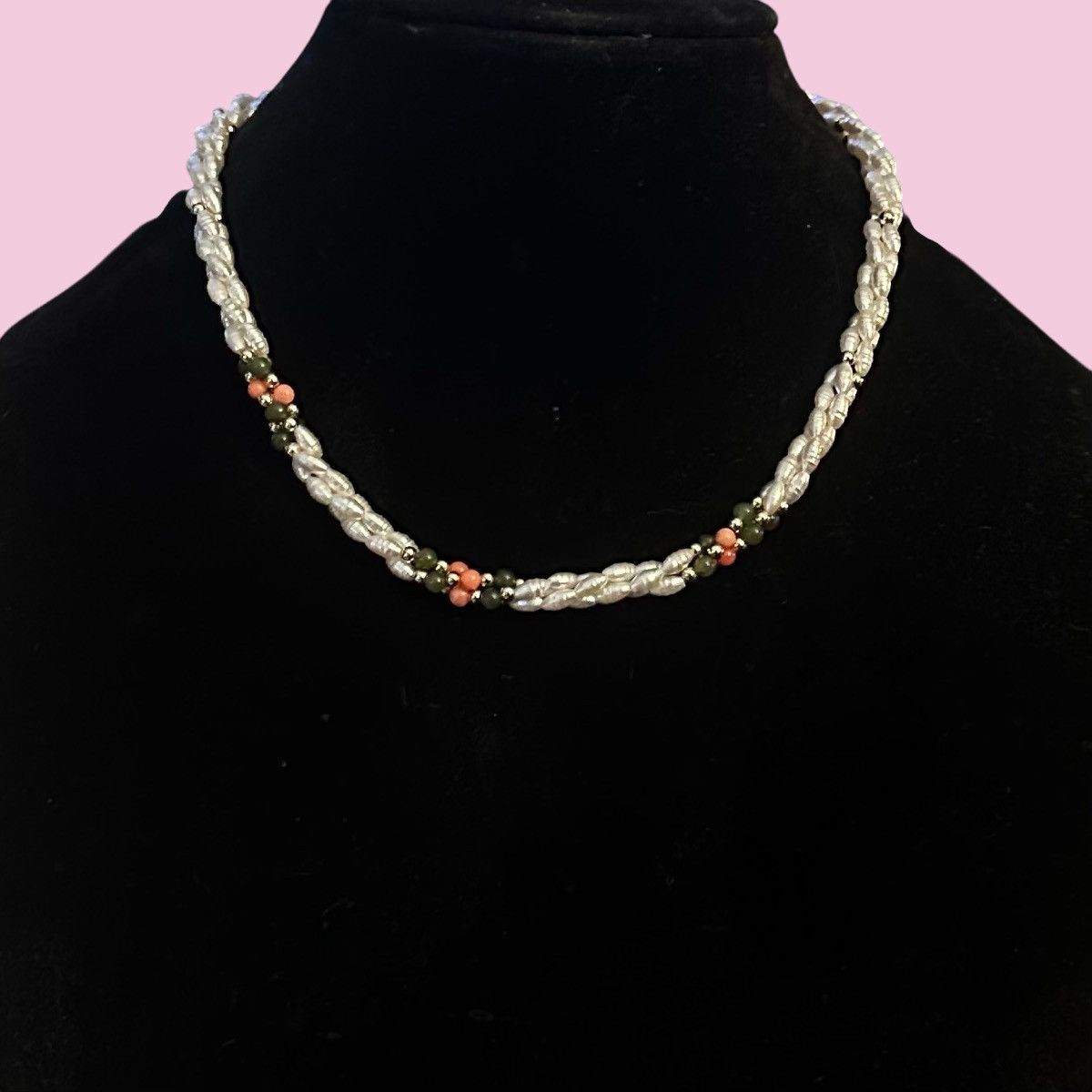 Vintage Vintage braided freshwater pearl necklace Size ONE SIZE - 1 Thumbnail