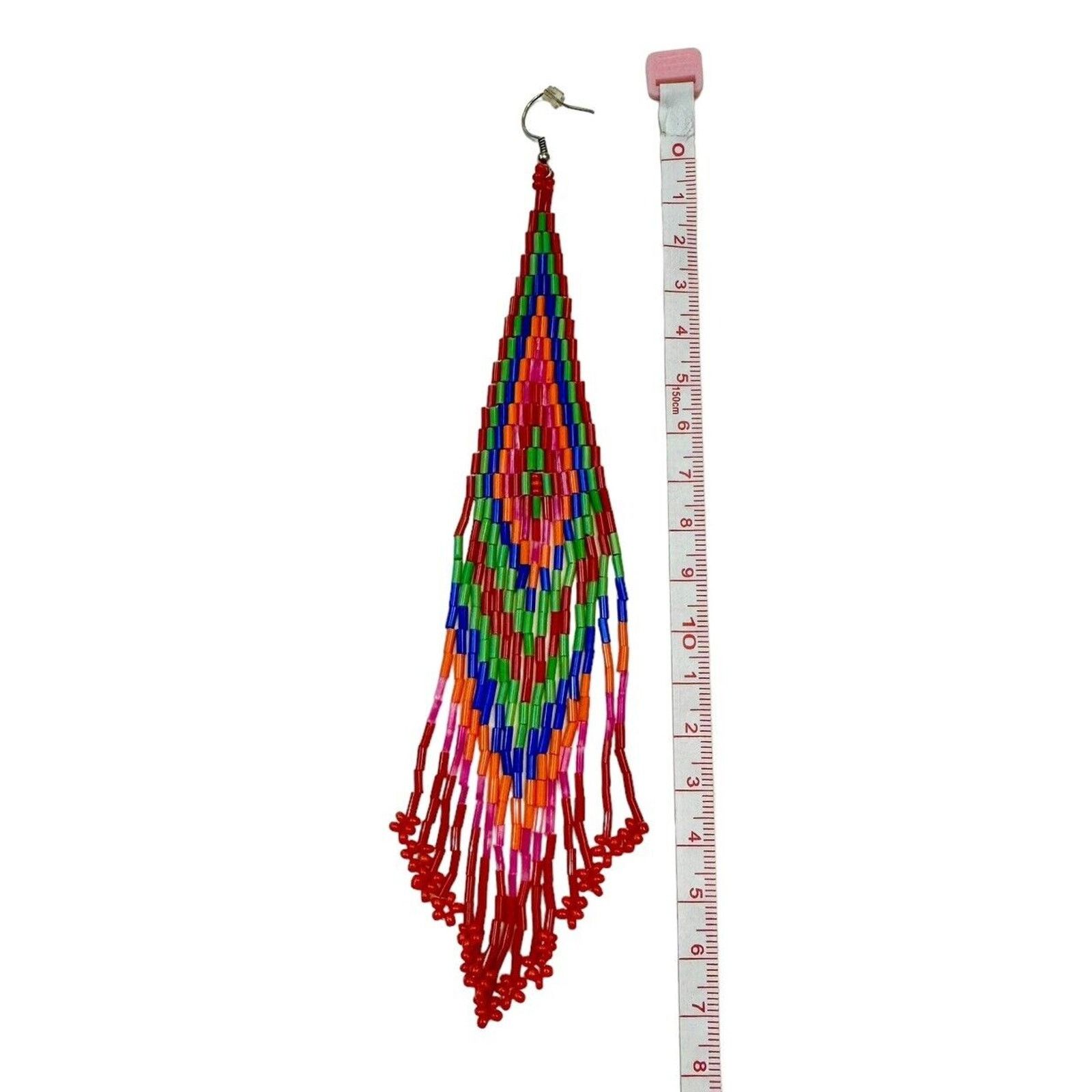 Other LESSisRARE Native American Indian Beaded Fringe Earrings NEW Size ONE SIZE - 2 Thumbnail