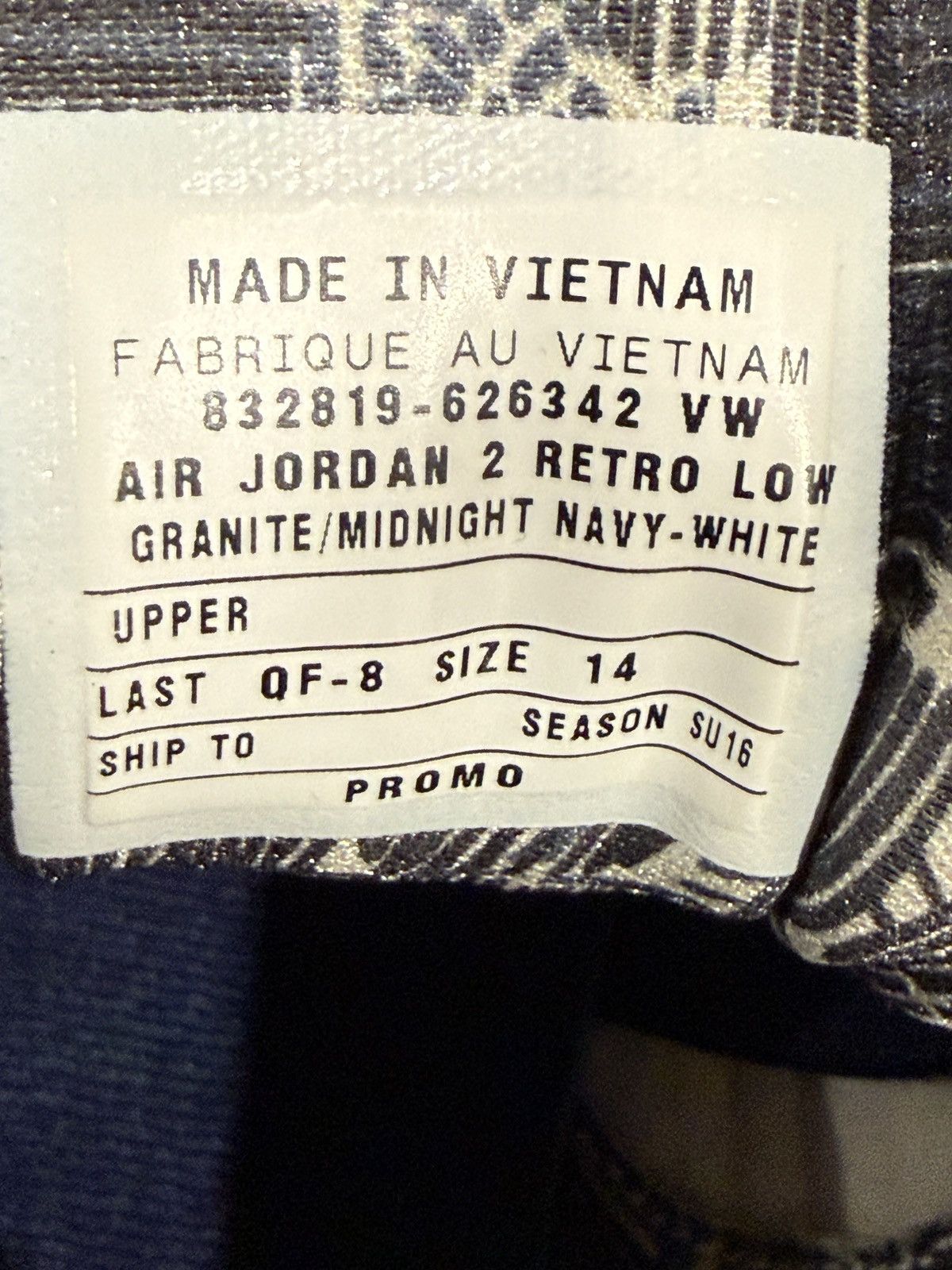 Nike Air Jordan 2 Low Georgetown PE Size 14 Promo Sample DS OG Size US 14 / EU 47 - 8 Thumbnail
