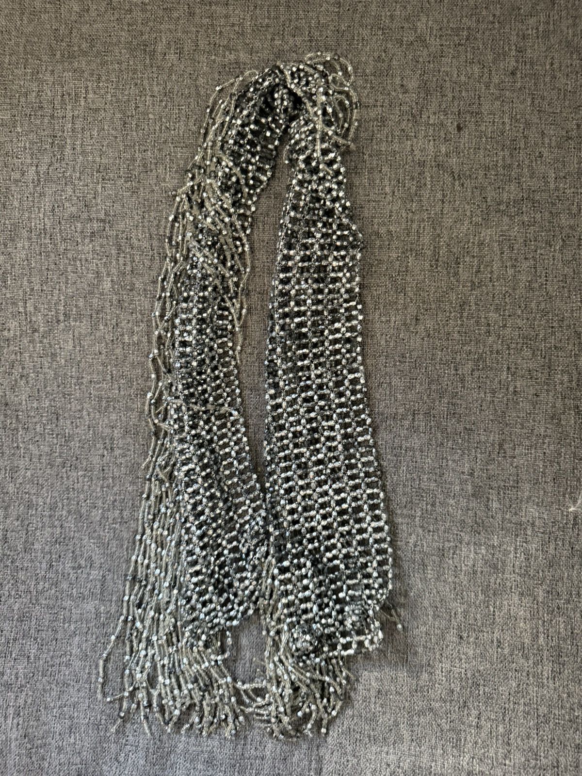 Vintage Vintage beaded metal belt fringe/scarf Size ONE SIZE - 3 Thumbnail