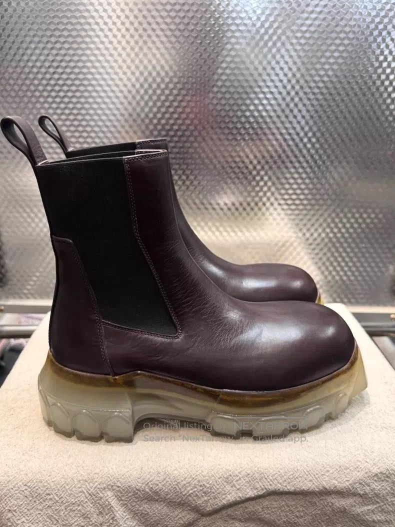 Rick Owens Rick Owens Chelsea boots with octopus soles and thick sole Size US 4.5 / IT 34.5 - 3 Thumbnail